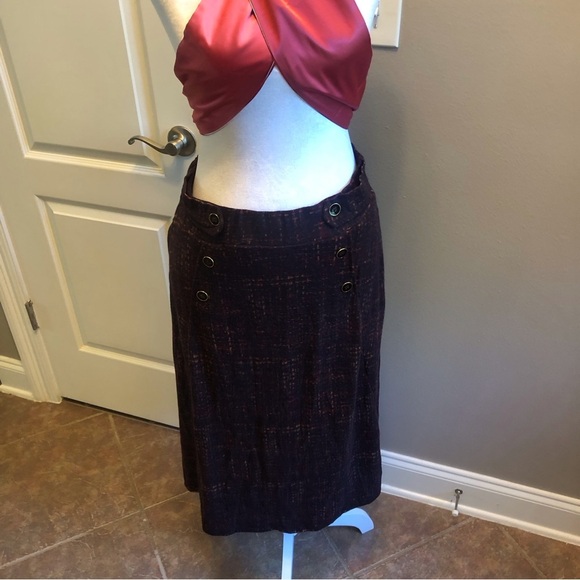 NWOT Winter Skirt Dark Brown and other Colors Size Medium - Picture 4 of 10